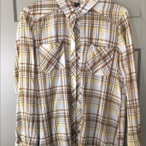 Free People Women’s Long Flannel